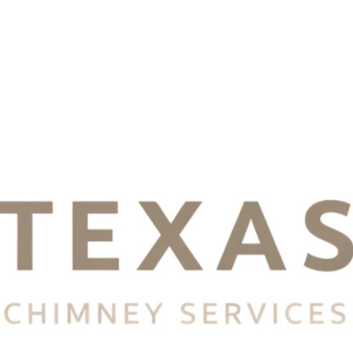 Texas Chimney Services Dallas chimney company logo with modern brick chimney and flame icon