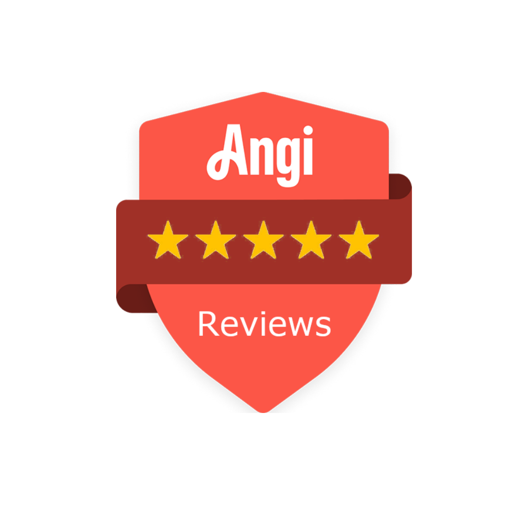 Angi logo rated 5 stars.